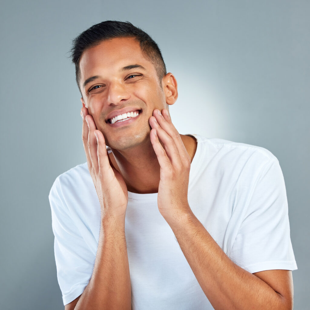 man smiling